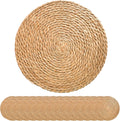 15Pcs 13" Cattail Woven Round Placemats